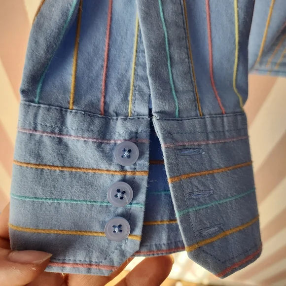 Talbots Multicolor Striped Shirt - Picture 4 of 8